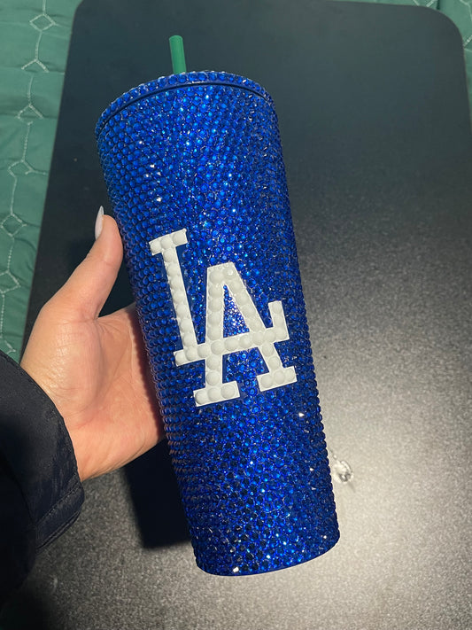 PRE ORDER Los Angeles Dodgers 24 oz Full Rhinestone Tumbler